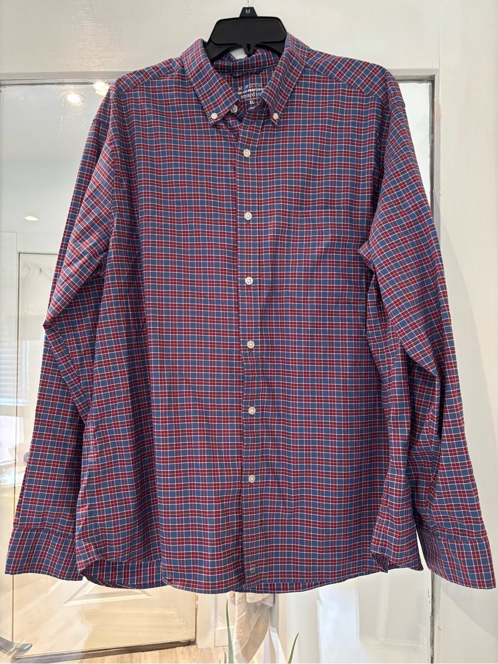 Vineyard Vines Red & Blue Plaid Button-Down Shirt